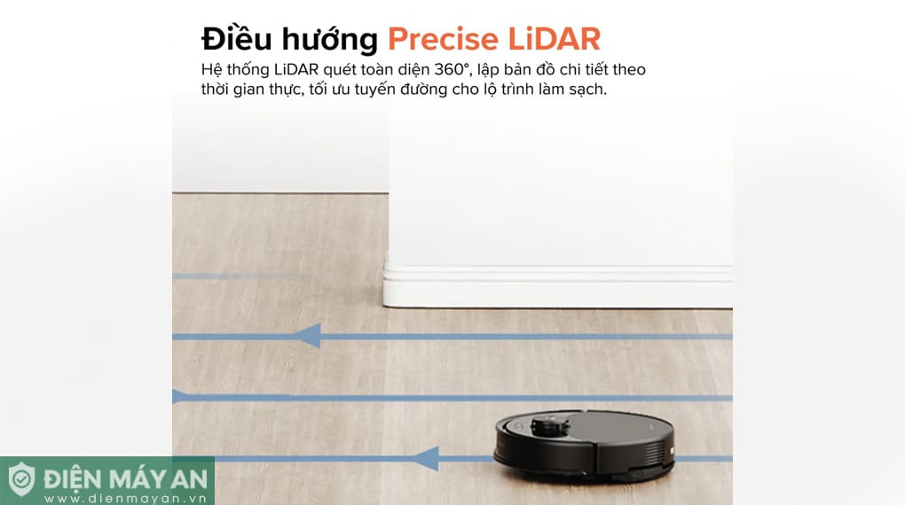 Robot hút bụi lau nhà Roborock Q10 VF+ (Plus) - Đen